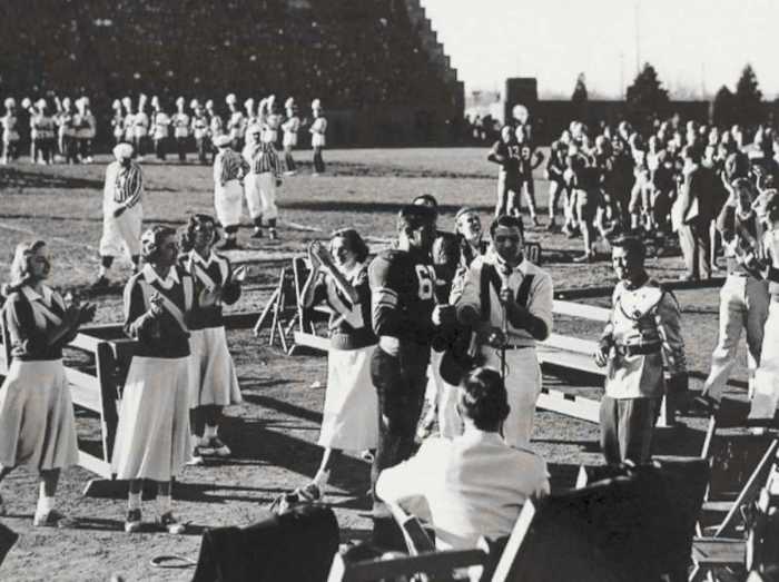 Tom Novak's last game 1949 halftime ceremony Nebraska vs Colorado football